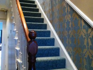 Decorated stairway in Leinster Road