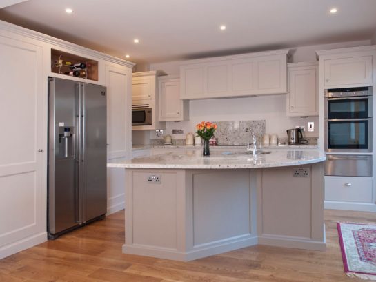 Hand-painted bespoke kitchen and shelving