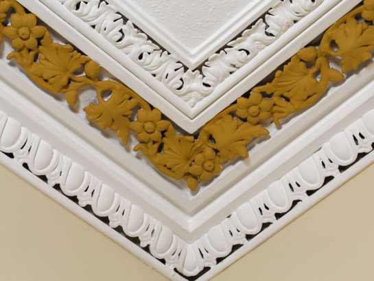 Hand-painted cornice detail