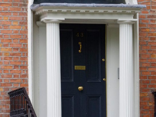 Hand-painted exterior door